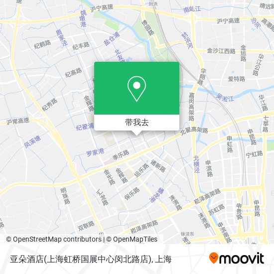 亚朵酒店(上海虹桥国展中心闵北路店)地图