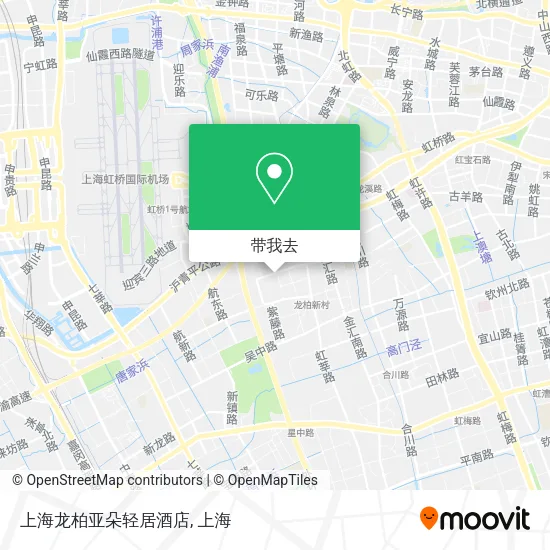 上海龙柏亚朵轻居酒店地图