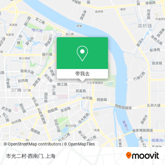 市光二村-西南门地图