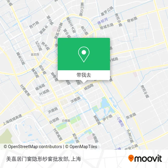 美嘉居门窗隐形纱窗批发部地图