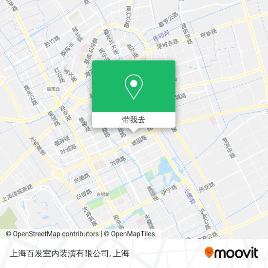 上海百发室内装潢有限公司地图