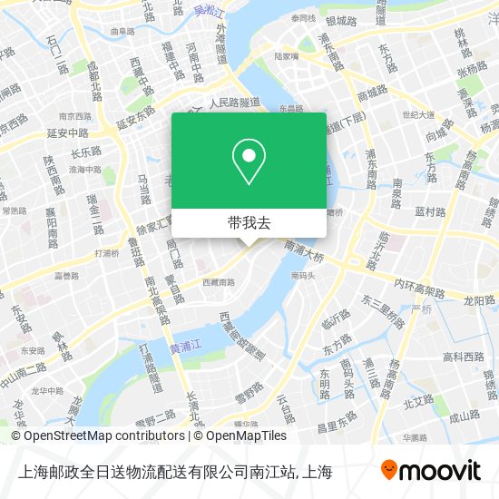 上海邮政全日送物流配送有限公司南江站地图