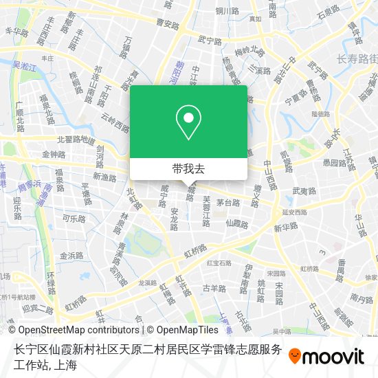长宁区仙霞新村社区天原二村居民区学雷锋志愿服务工作站地图