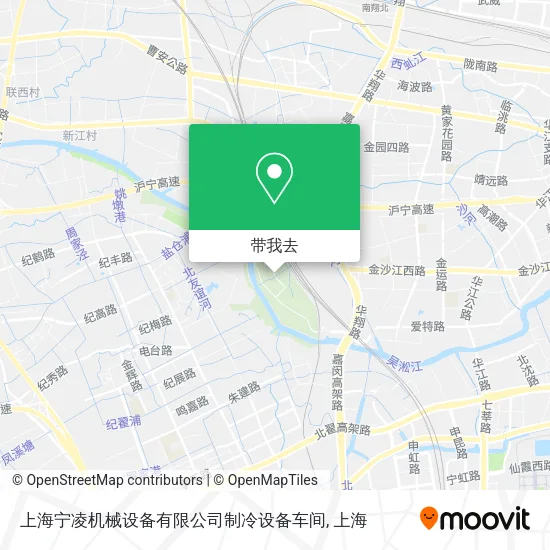 上海宁凌机械设备有限公司制冷设备车间地图