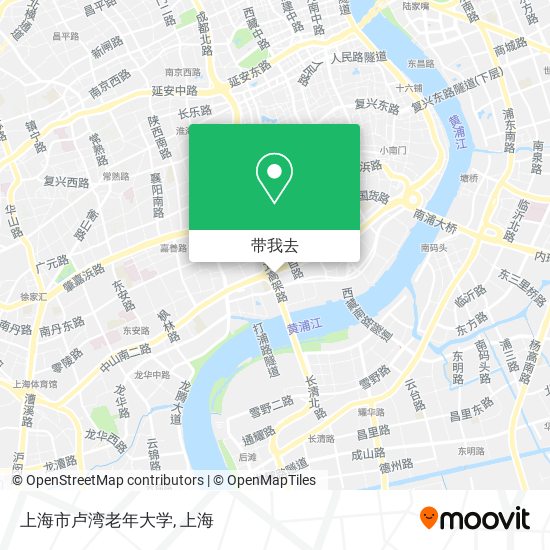 上海市卢湾老年大学地图