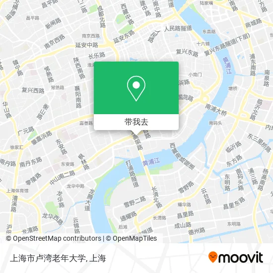 上海市卢湾老年大学地图