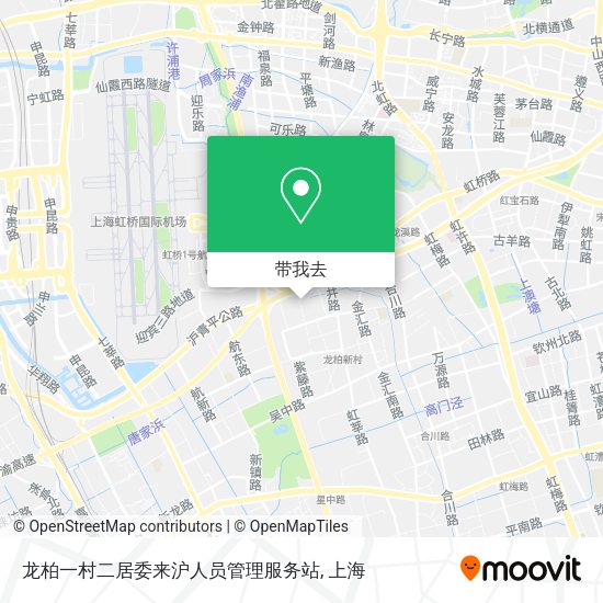 龙柏一村二居委来沪人员管理服务站地图