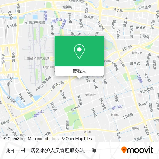 龙柏一村二居委来沪人员管理服务站地图