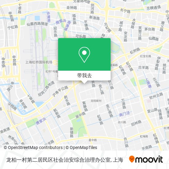 龙柏一村第二居民区社会治安综合治理办公室地图