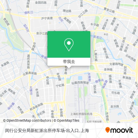 闵行公安分局新虹派出所停车场-出入口地图