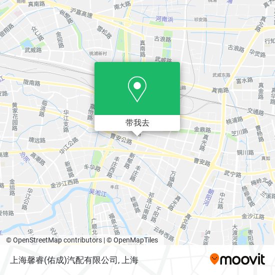 上海馨睿(佑成)汽配有限公司地图