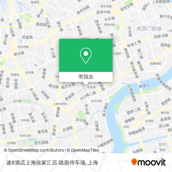 速8酒店上海徐家汇店-路面停车场地图