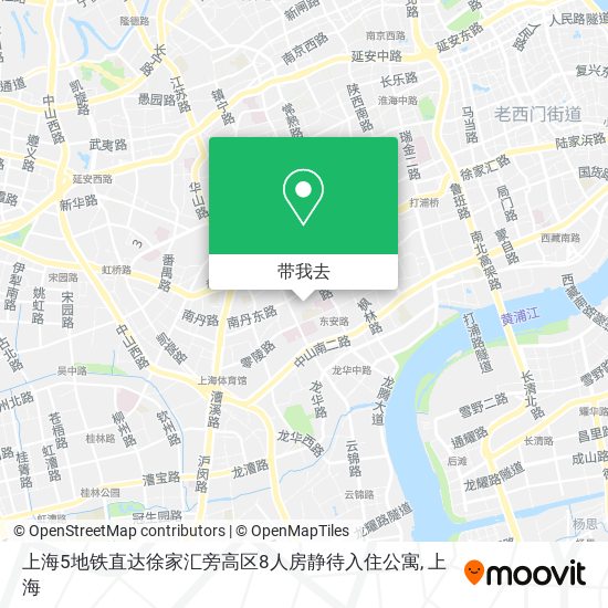 上海5地铁直达徐家汇旁高区8人房静待入住公寓地图