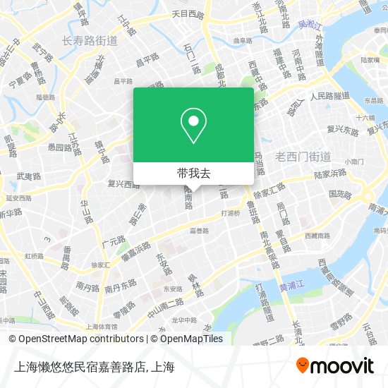上海懒悠悠民宿嘉善路店地图