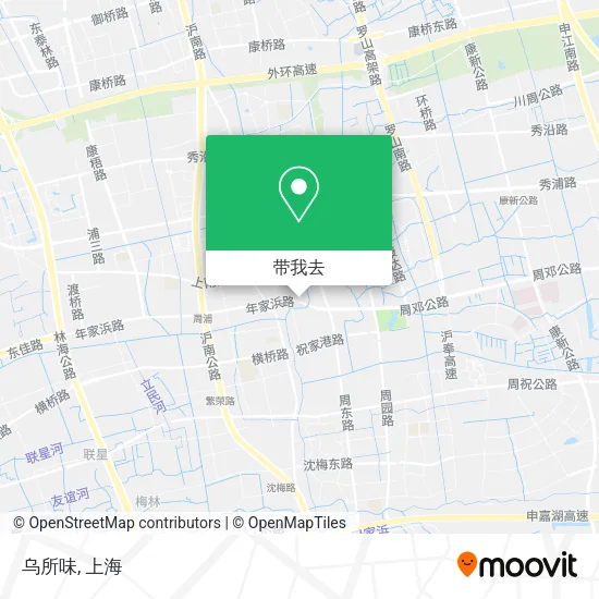 乌所味地图