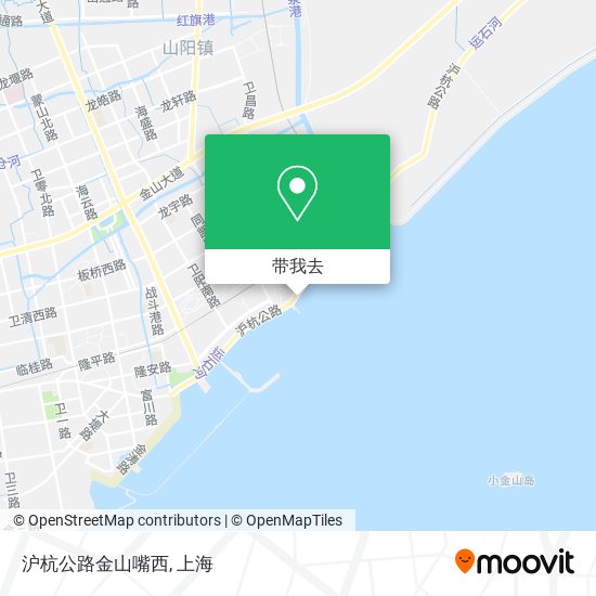 沪杭公路金山嘴西地图
