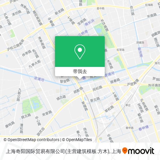 上海奇阳国际贸易有限公司(主营建筑模板.方木)地图