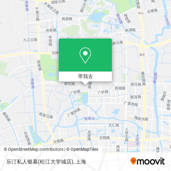 乐汀私人银幕(松江大学城店)地图