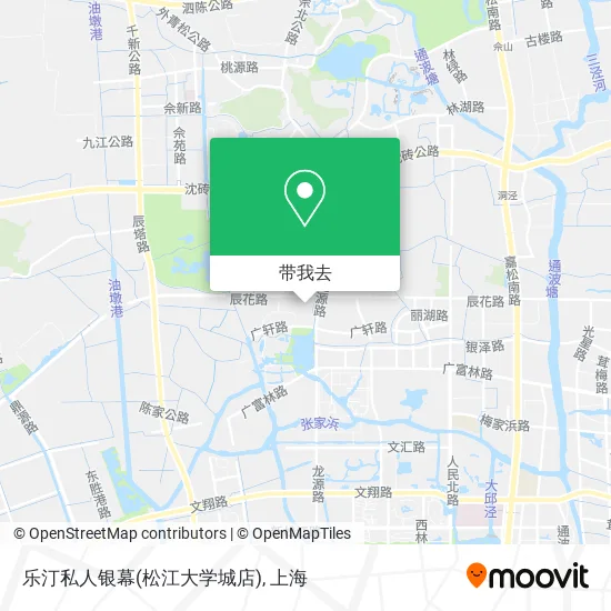 乐汀私人银幕(松江大学城店)地图