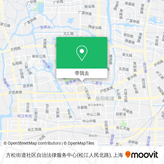 方松街道社区自治法律服务中心(松江人民北路)地图