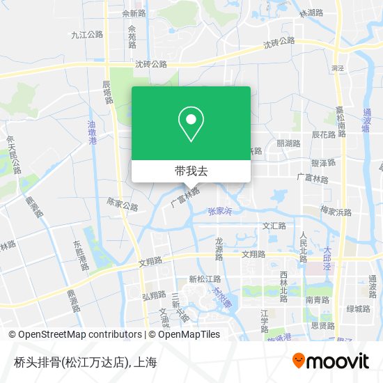 桥头排骨(松江万达店)地图