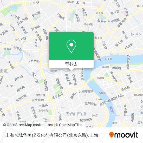上海长城华美仪器化剂有限公司(北京东路)地图
