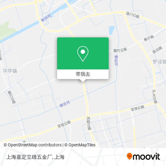 上海嘉定立雄五金厂地图