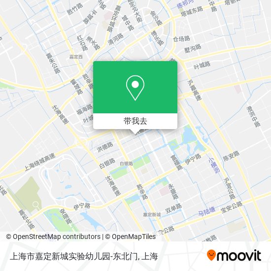 上海市嘉定新城实验幼儿园-东北门地图