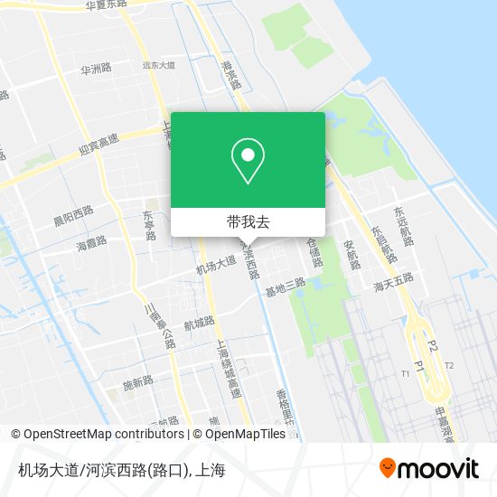 机场大道/河滨西路(路口)地图