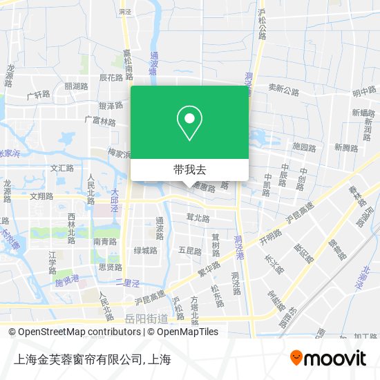 上海金芙蓉窗帘有限公司地图