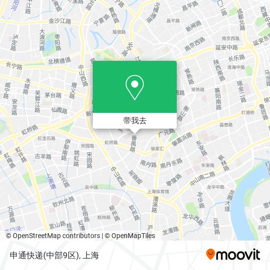 申通快递(中部9区)地图