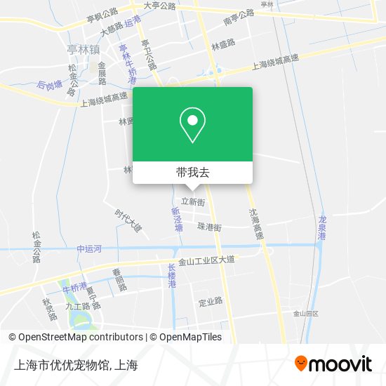 上海市优优宠物馆地图