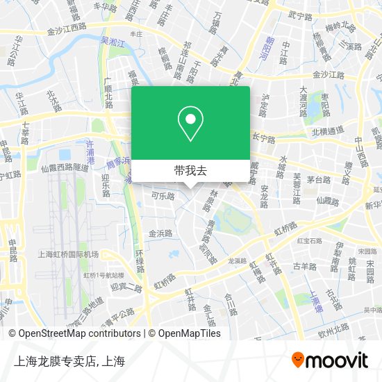 上海龙膜专卖店地图