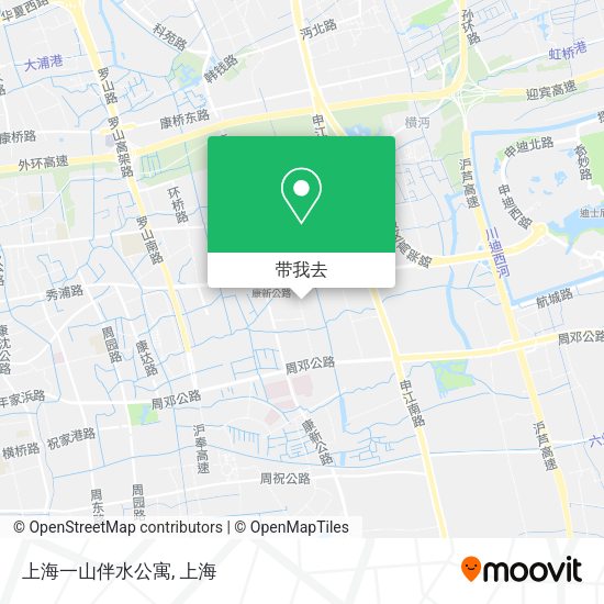 上海一山伴水公寓地图