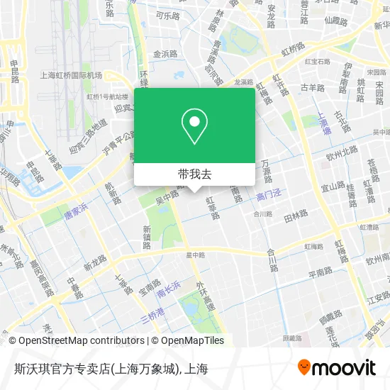 斯沃琪官方专卖店(上海万象城)地图