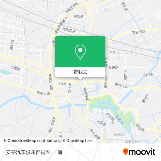 安亭汽车俱乐部街区地图