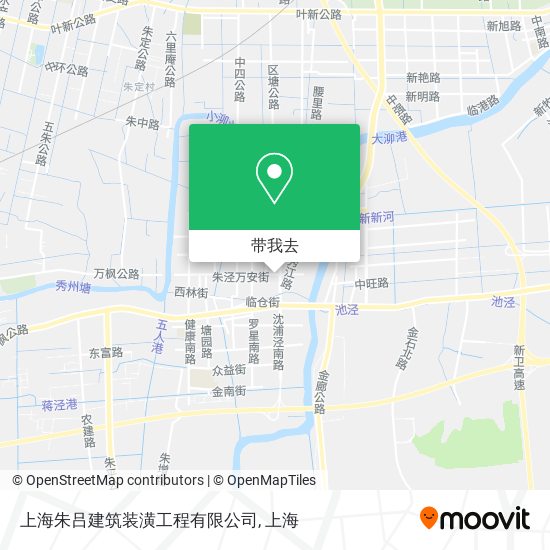 上海朱吕建筑装潢工程有限公司地图