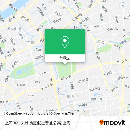 上海高尔夫球场度假屋普通公寓地图