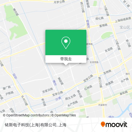 铱斯电子科技(上海)有限公司地图