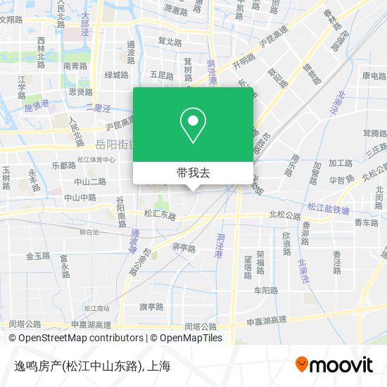 逸鸣房产(松江中山东路)地图