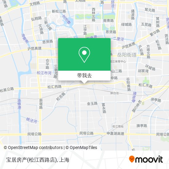 宝居房产(松江西路店)地图