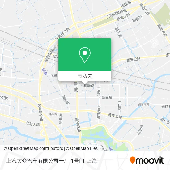 上汽大众汽车有限公司一厂-1号门地图