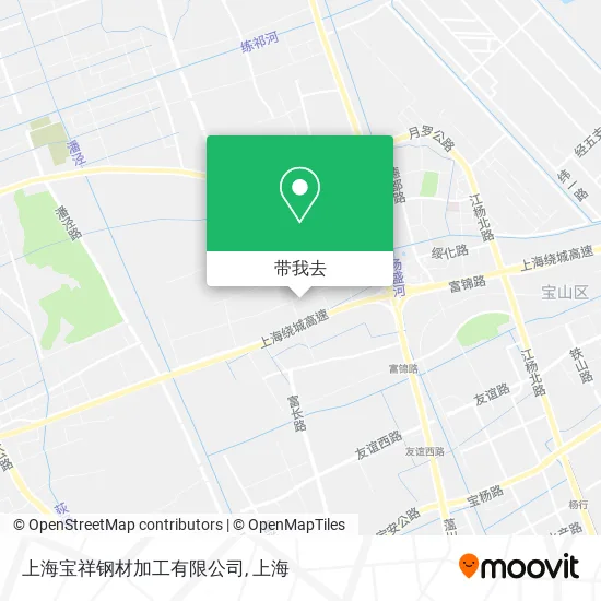 上海宝祥钢材加工有限公司地图