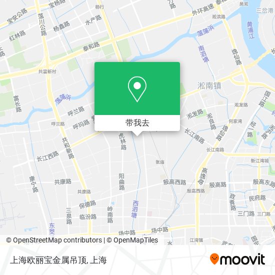 上海欧丽宝金属吊顶地图