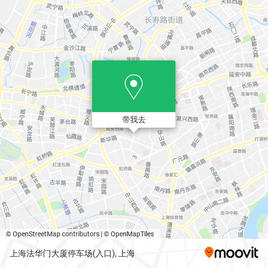 上海法华门大厦停车场(入口)地图