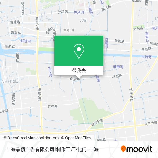 上海晶颖广告有限公司Ⅰ制作工厂-北门地图