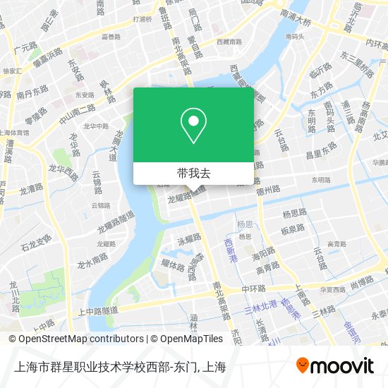 上海市群星职业技术学校西部-东门地图