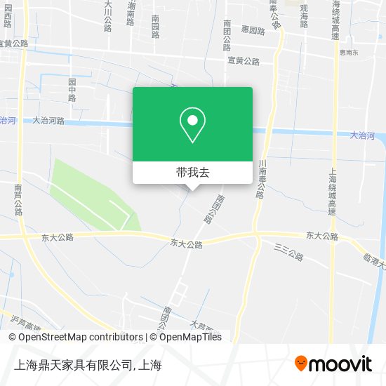 上海鼎天家具有限公司地图