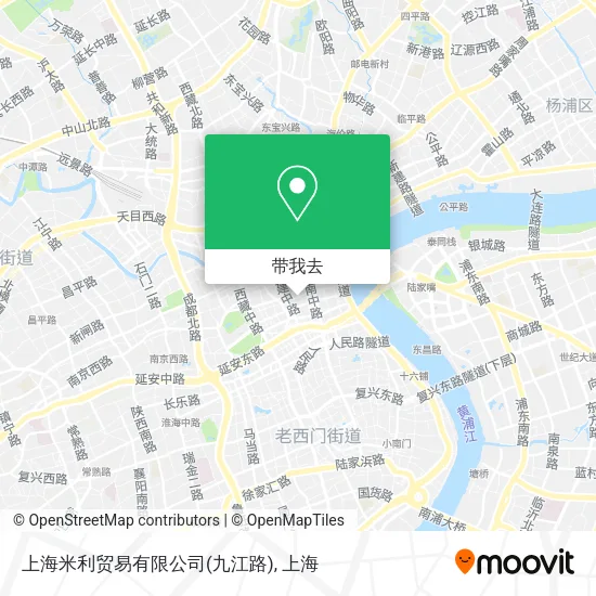 上海米利贸易有限公司(九江路)地图
