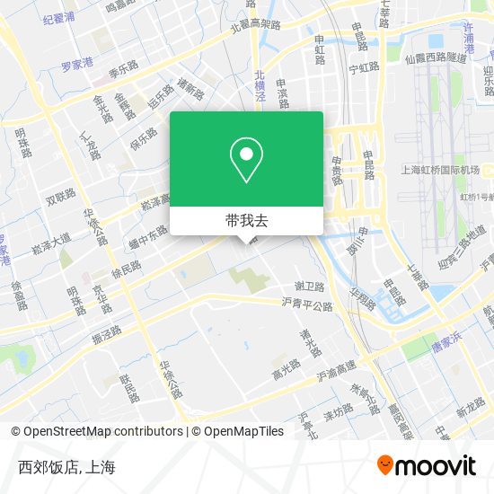 西郊饭店地图